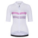 HOLOKOLO Cyklistický dres s krátkým rukávem - SPORTY LADY - bílá/růžová