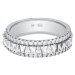 Michael Kors Blyštivý stříbrný prsten se zirkony MKC1637AN040