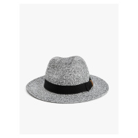 Koton Straw Hat with Band Detailed and Knitted Pattern