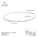 Gaura Pearls Perlový náhrdelník Bianca - sladkovodní perla, stříbro 925/1000 204-100 Bílá 43 cm 