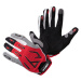 W-TEC Atmello Motokrosové rukavice červená/šedá