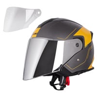 W-TEC V586 Urbaztec Moto helma černá/oranžová