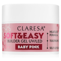 Claresa Soft&Easy Builder Gel podkladový gel na nehty odstín Baby Pink 12 g