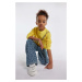 Dětská bavlněná mikina Marc Jacobs zlatá barva, s potiskem