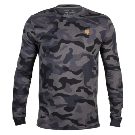 Tričko Fox Fox Head Ls Tech Tee Camo černá Camo