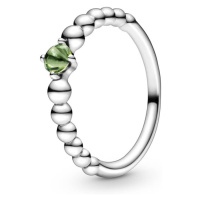 Pandora Stříbrný prsten pro ženy narozené v srpnu 198867C10 50 mm