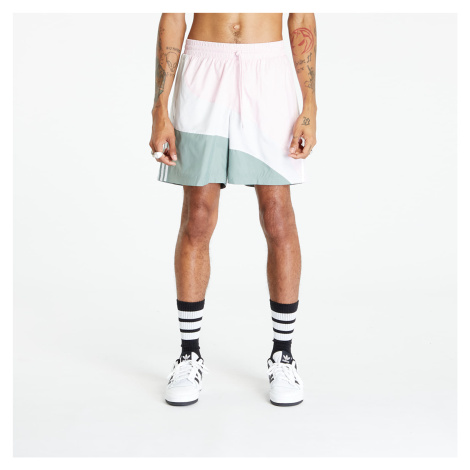 adidas Swirl Woven Shorts Clear Pink/ Silver Green