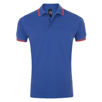 SOĽS Pasadena Pánské polo triko SL00577 Royal blue / Neon coral