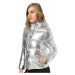 Luxusní dámská zimní bunda - Stříbrná FashionEU