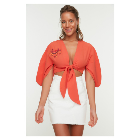 Trendyol Blouse - Orange - Regular fit