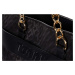 Tommy Hilfiger Kabelka Samantha II Tote Geometric Jacquard Black Tonal