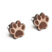 Dřevěné náušnice Paw Earrings