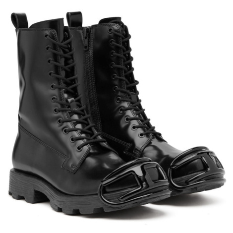 Kotníková obuv diesel hammer d-hammer bt d boots černá