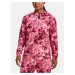 Under Armour Mikina Rival Terry Print Hoodie-PNK - Dámské