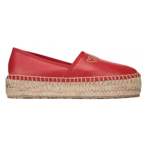 Červené espadrilky - LOVE MOSCHINO