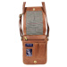 Sendi Design Pánská kožená taška přes rameno PEDRO koňak