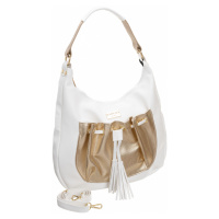 Shopper taška bílá kabelka bag A4 eko kůže Badura