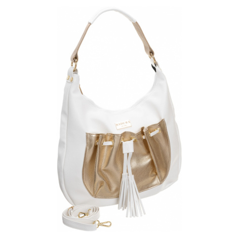 Shopper taška bílá kabelka bag A4 eko kůže Badura