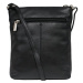 SEGALI Dámská kožená taška přes rameno SG-27001 černá