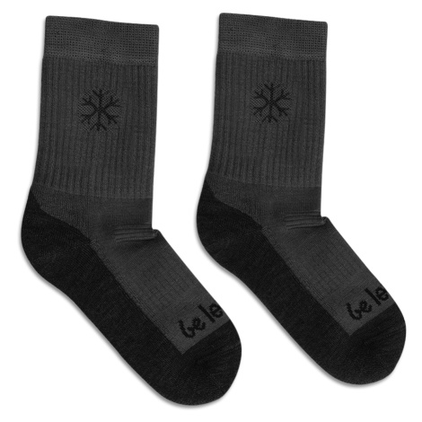 Dětské barefootové ponožky Be Lenka Kids - Crew - Merino Wool - Grey