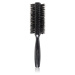 Janeke Black Line Tumbled Wood Hairbrush Ø 55mm kulatý kartáč na vlasy s nylonovými a kančími št