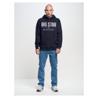 Mikina s kapucí Big Star Man 154553 modrá-403