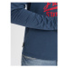 Ombre Pánské tričko s potiskem Ascal modrá Tmavě modrá