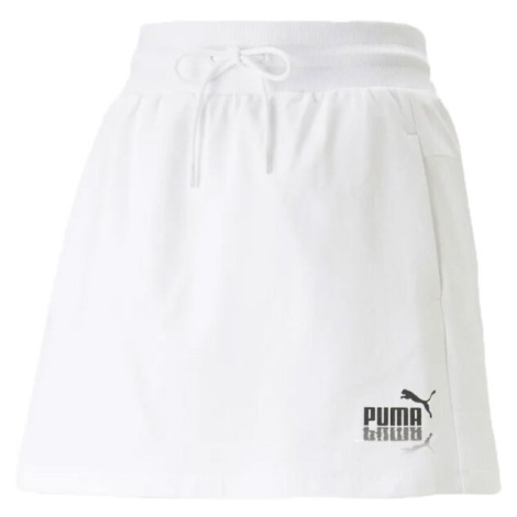 Puma SUMMER SPLASH SWEAT SKIRT 5 Dámská sukně, bílá, velikost