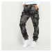 Kalhoty Urban Classics Ladies High Waist Camo Cargo Pants Grey Camo