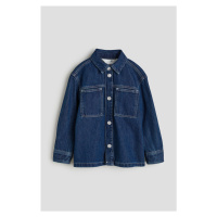 H & M - Džínová košilová bunda - modrá