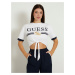 Guess mylah knot crop tee m