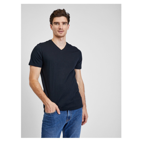 Černé pánské bavlněné basic tričko GAP