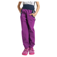 dětské softshellové kalhoty s fleecem Unuo Basic Jednorožci ostružinová