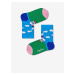 Sada modrých vzorovaných ponožek Happy Socks