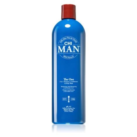 CHI Man The One 3 v 1 šampon, kondicionér a sprchový gel 739 ml