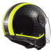 Moto přilba LS2 OF558 Sphere Lux Crush Black H-V Yellow