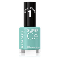 Rimmel Super Gel gelový lak na nehty bez užití UV/LED lampy odstín 093 Peppermint Promise 12 ml