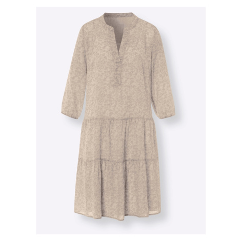 heine Šaty béžová / tmavě béžová