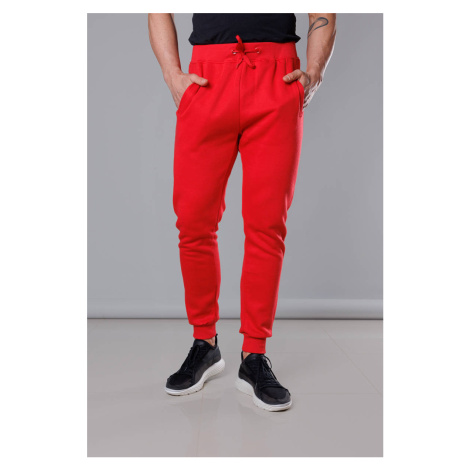 Červené pánské teplákové kalhoty (68XW01-18) J.STYLE