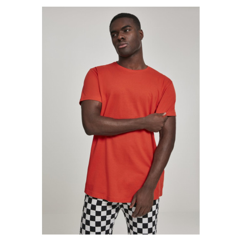 Pánské tričko krátký rukáv // Urban Classics Shaped Long Tee bloodorange