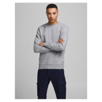 Světle šedá pánská basic mikina Jack & Jones - Pánské