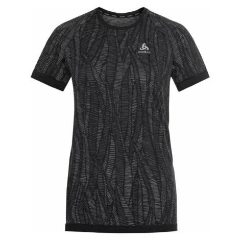 Odlo The Blackcomb Light Short Sleeve Base Layer Women's Black/Space Dye Běžecké tričko s krátký