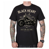 tričko pánské - MOTORCYCLE - BLACK HEART - 8294