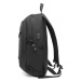 Kono voděodolný batoh s PVC potahem a USB portem 18L - černý