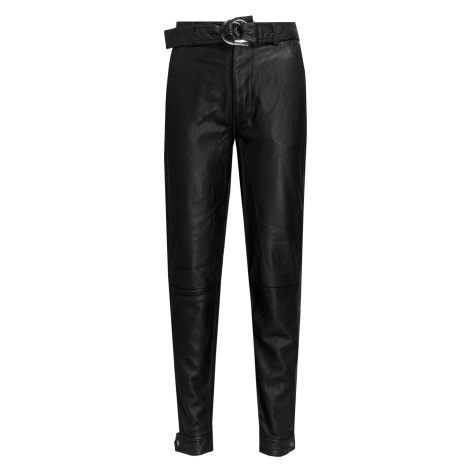 Kalhoty J Brand JONAH HIGH RISE LEATHER černá