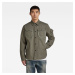 G-STAR Jacket - Stand collar Overshirt green