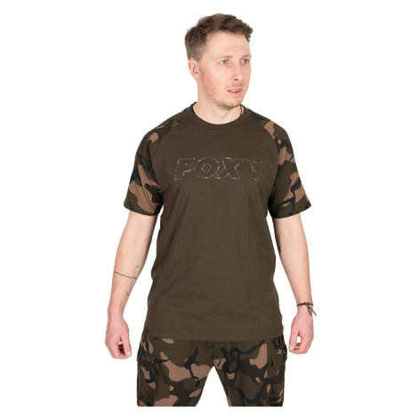 Fox tričko khaki camo outline t-shirt