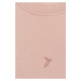 Mikina trussardi sweatshirt logo embroidery cotton brushed fleece růžová