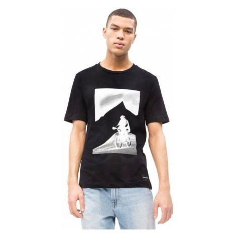 Calvin Klein pánské černé tričko Photoprint