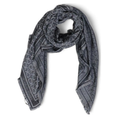 Calvin Klein Jeans MONOGRAM JACQUARD SCARF K60K608779 Černá